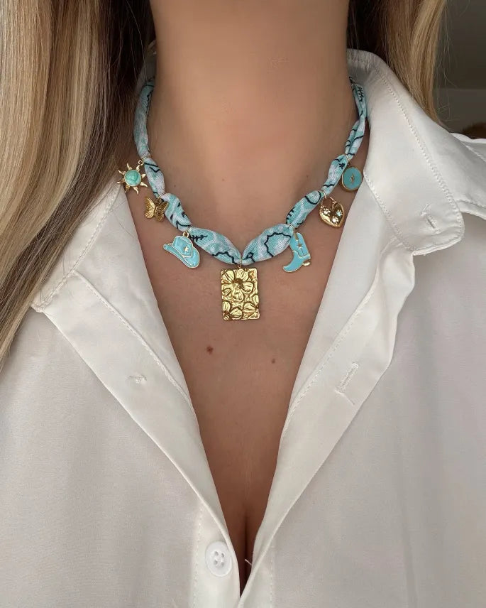 Collier Bandana Charms «FIDJI»