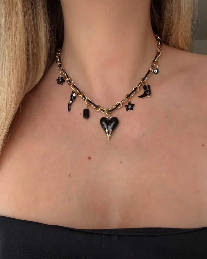 Collier Charms «RUBY»
