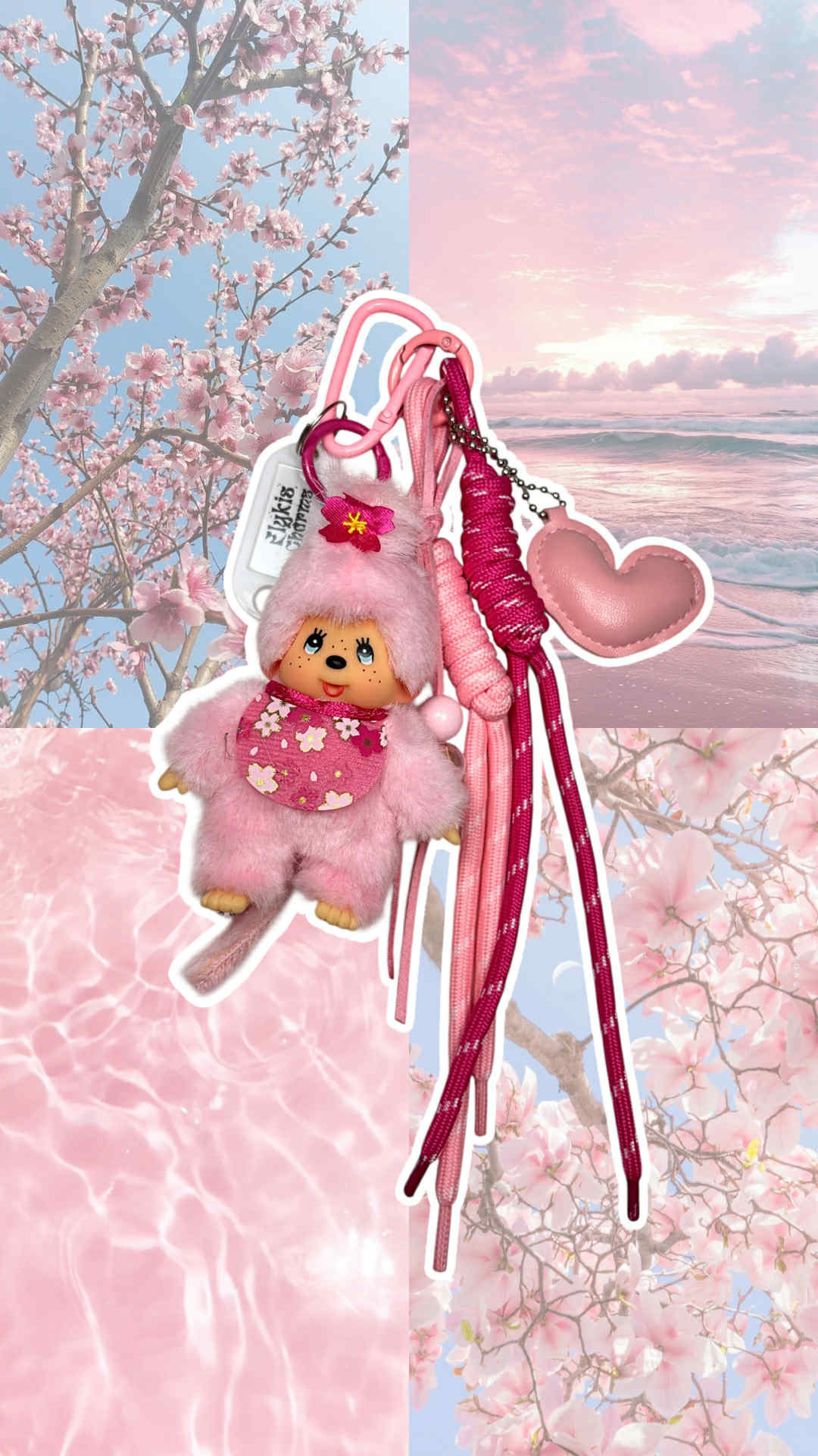 Porte-Clés Grigri Monchhichi Rose