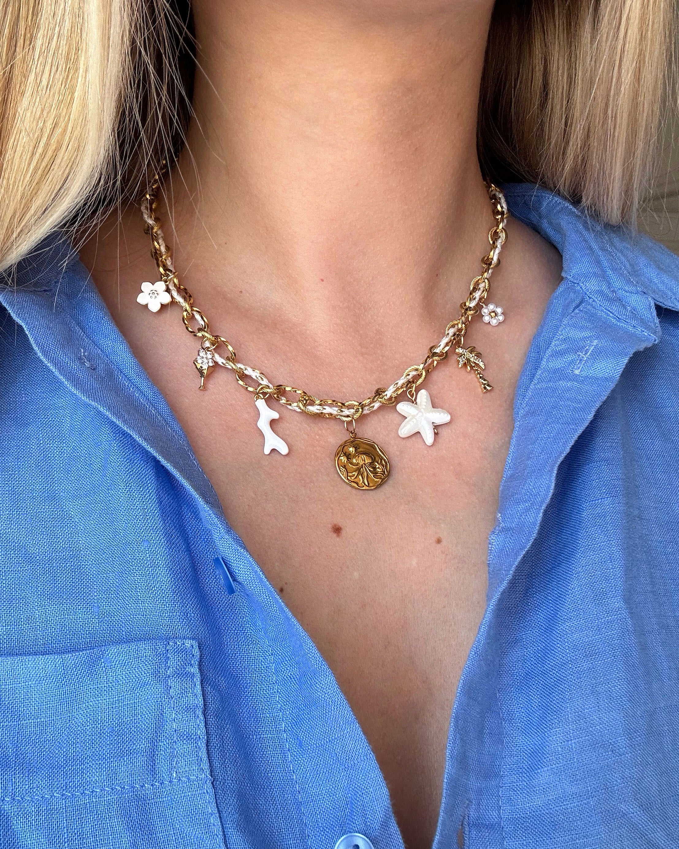 Collier Charms «TAHITI»