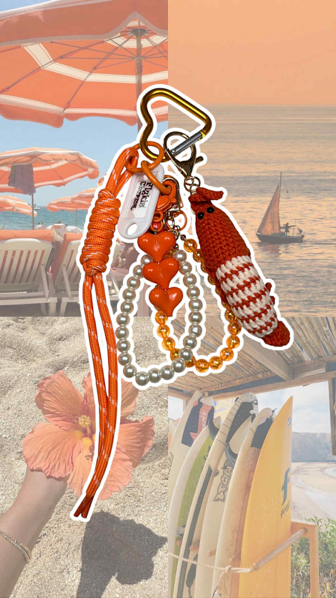 Porte-Clé Grigri Orange