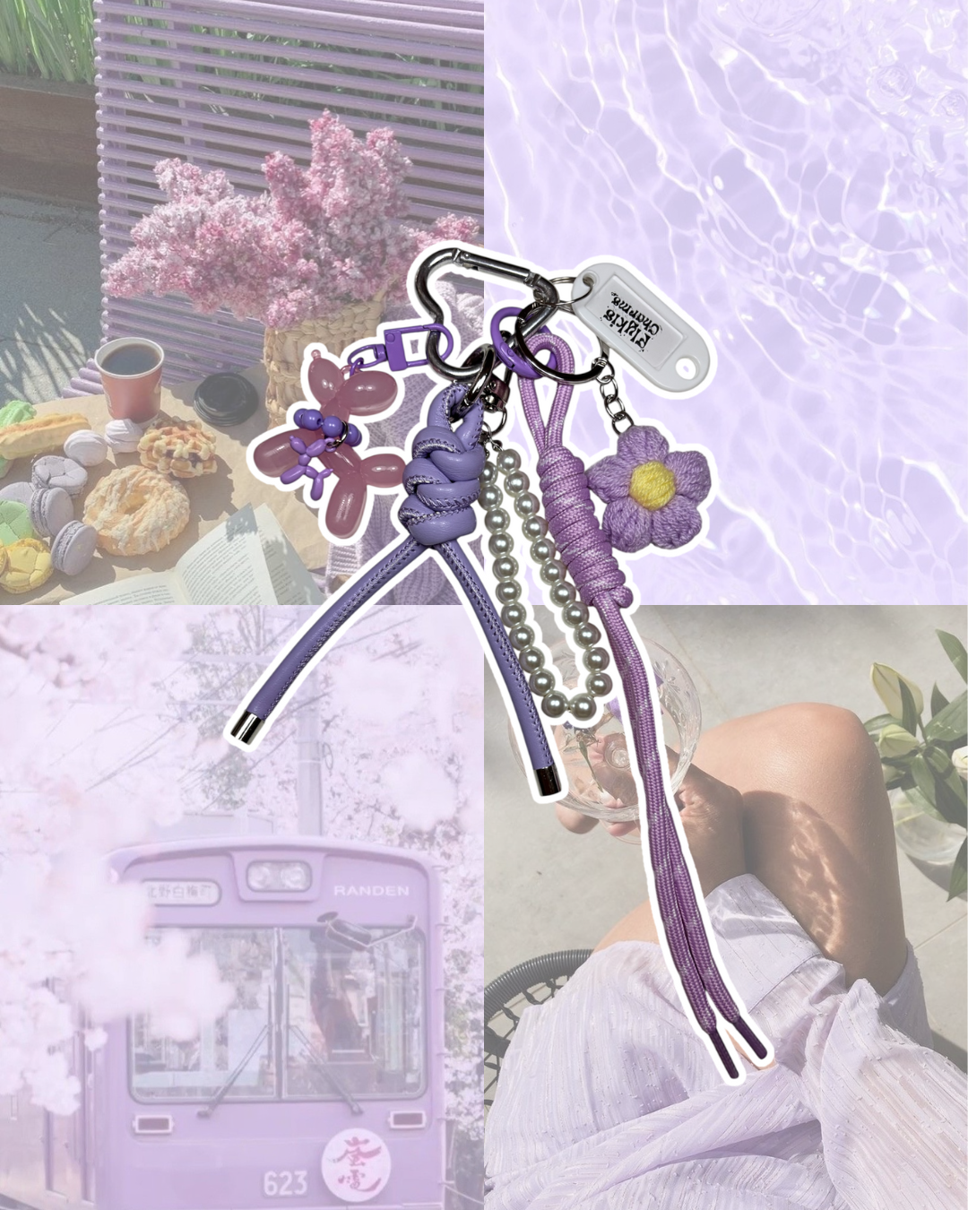 Porte-Clés Grigri Violet