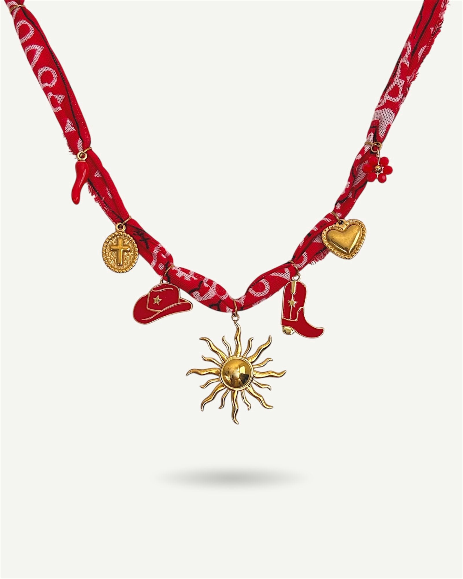 Collier Bandana Charms «EMY»