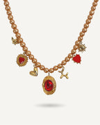 Collier Perle Charms «ARIANE»