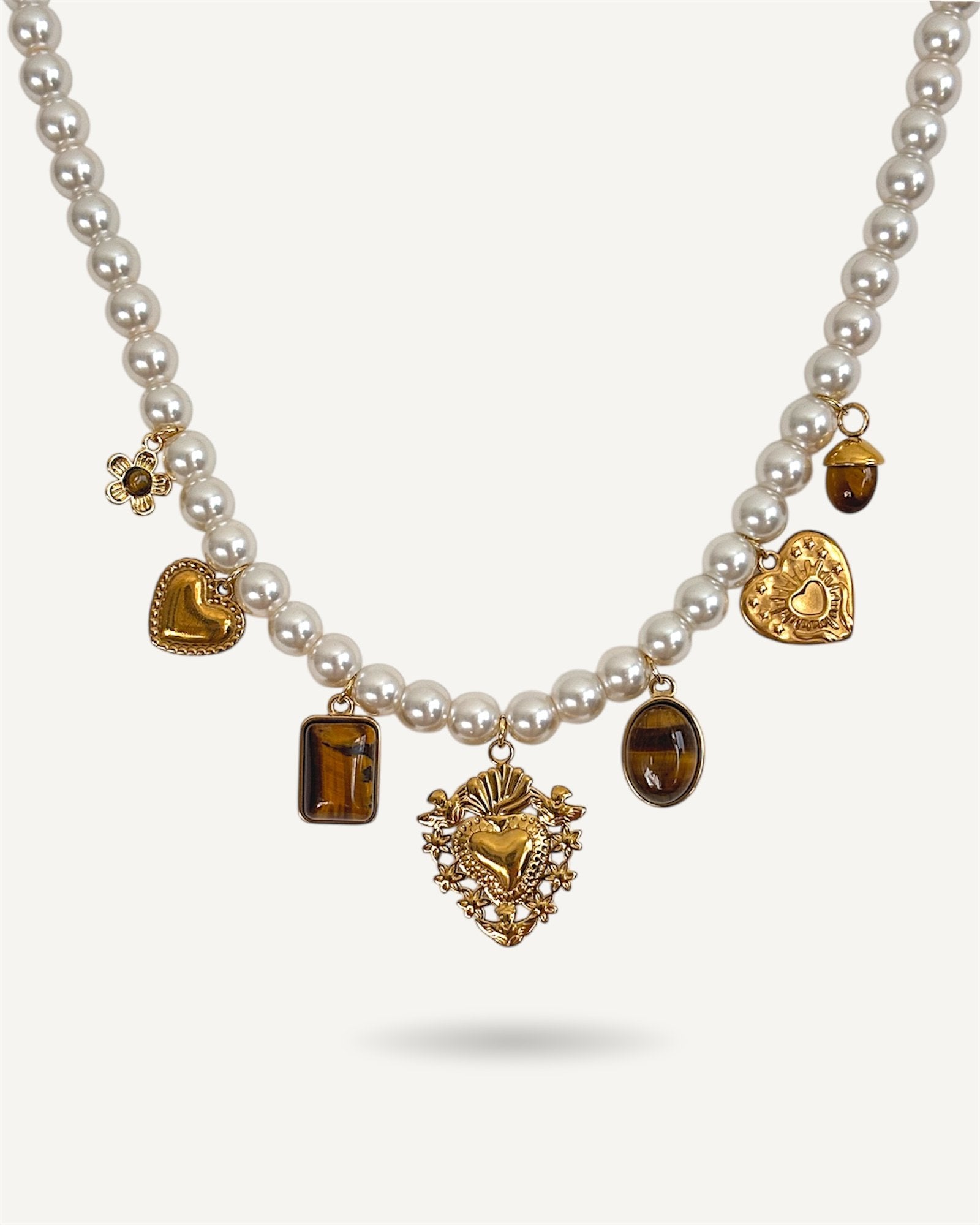 Collier Perle Charms «FLYKIS»