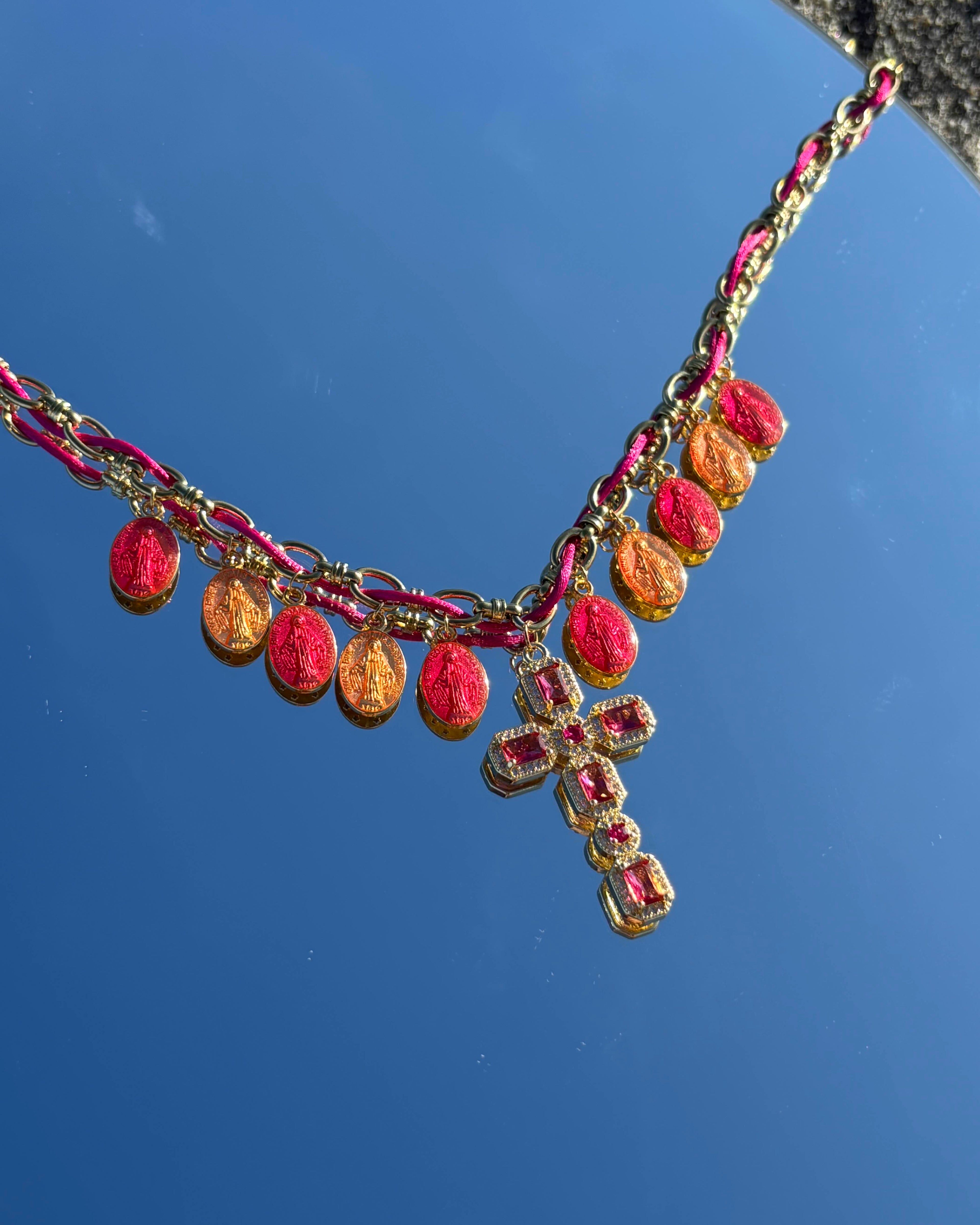 Collier Charms «Ave Rosa»
