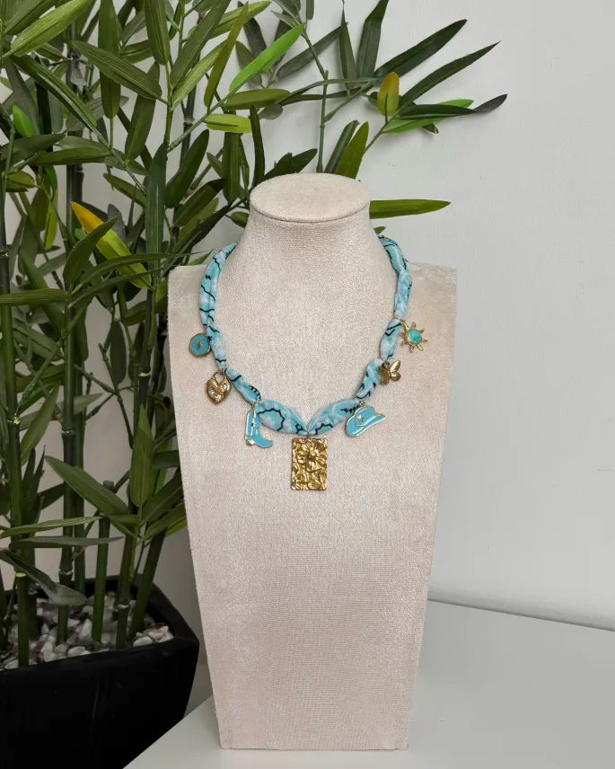 Collier Bandana Charms «FIDJI»