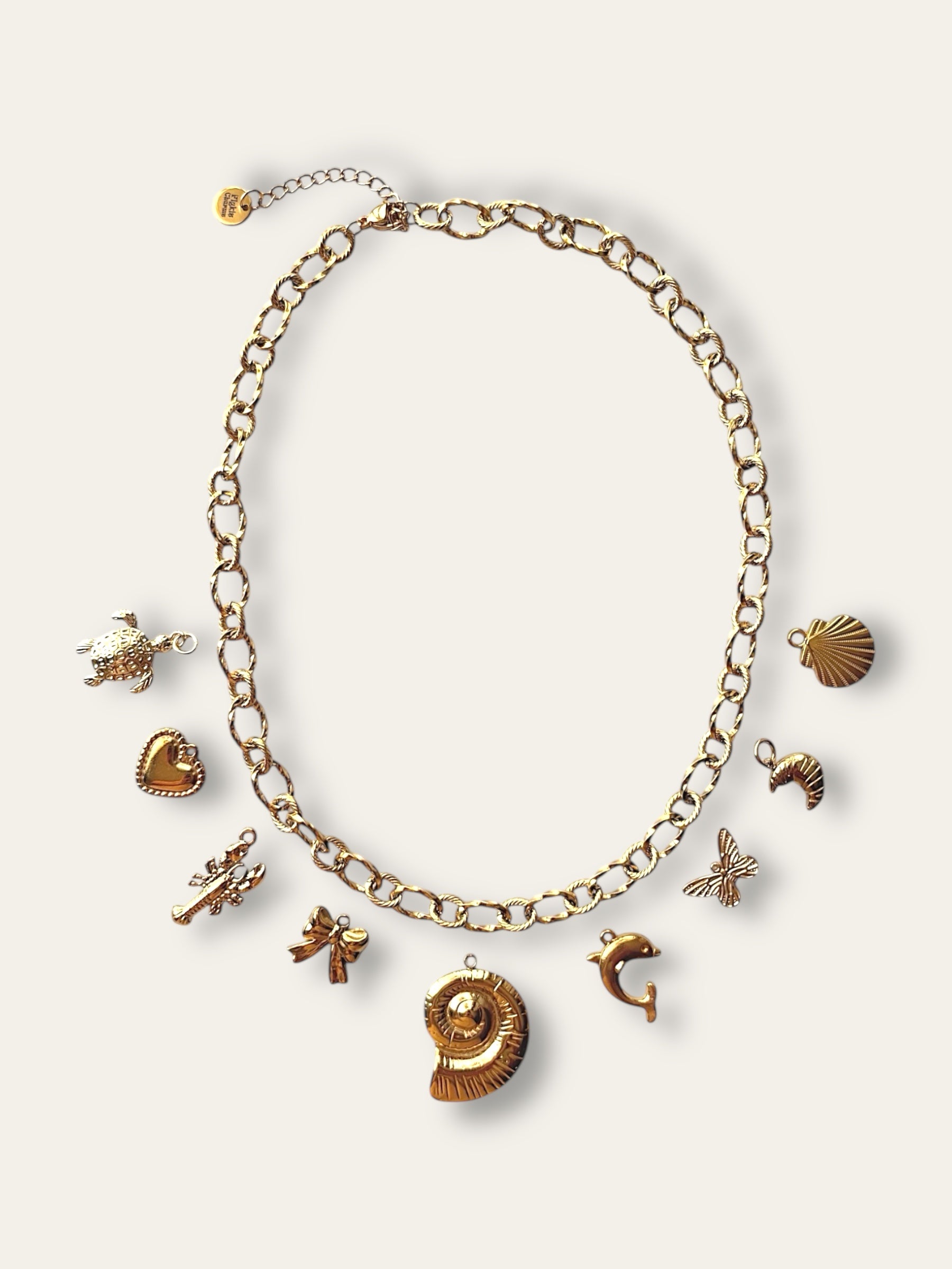 COLLIER DORÉ À PERSONNALISER