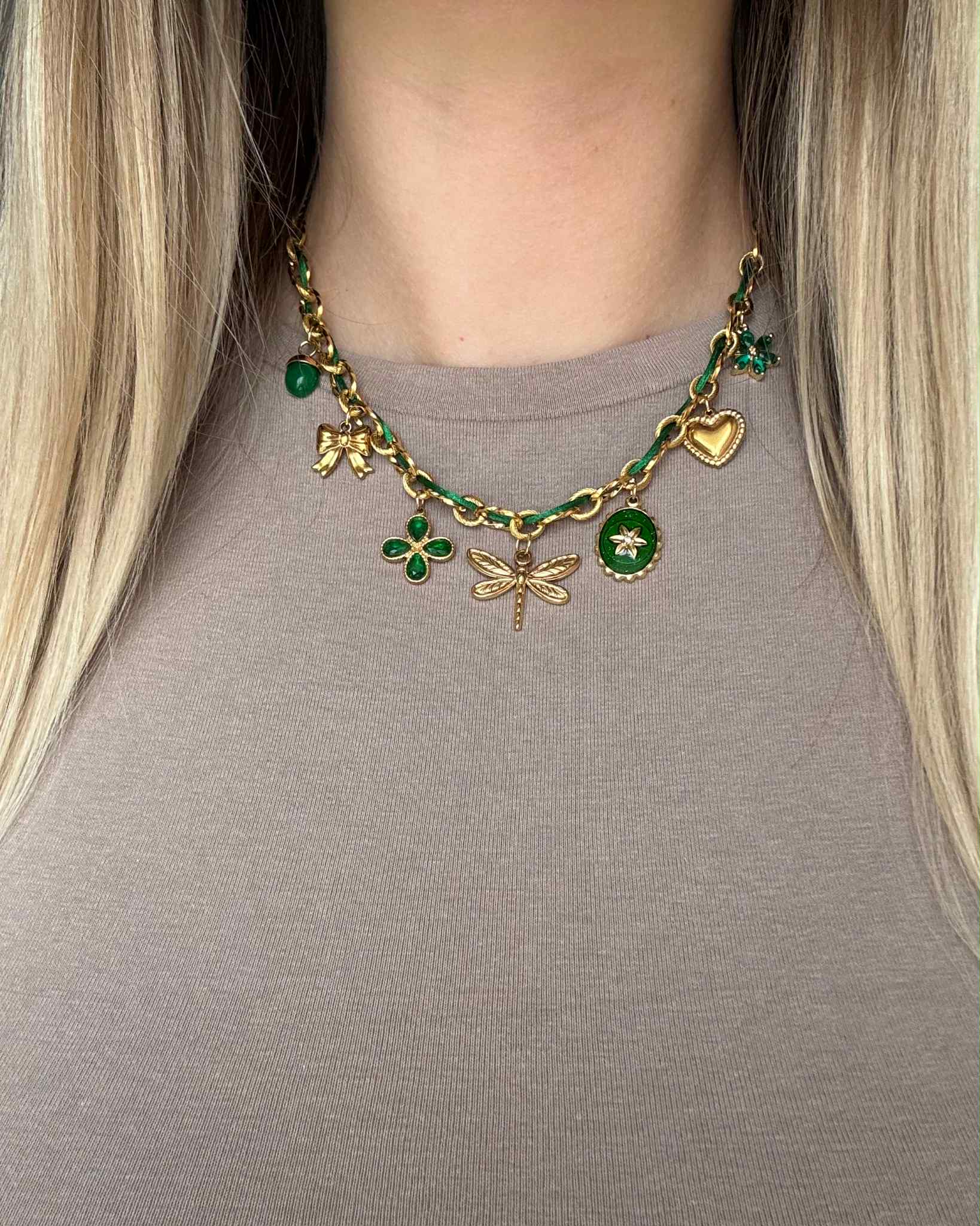 Collier Charms «RUBY»