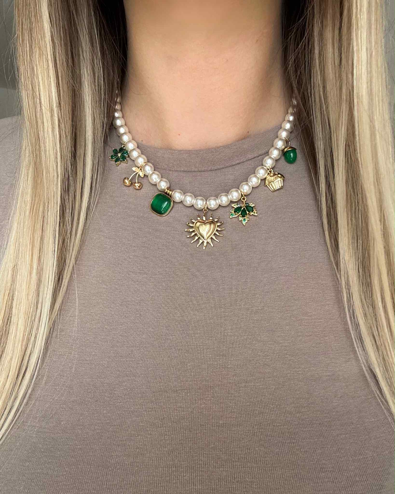 Collier Perle Charms «MOLIE»