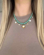 Collier Perle Charms «PAOLA»