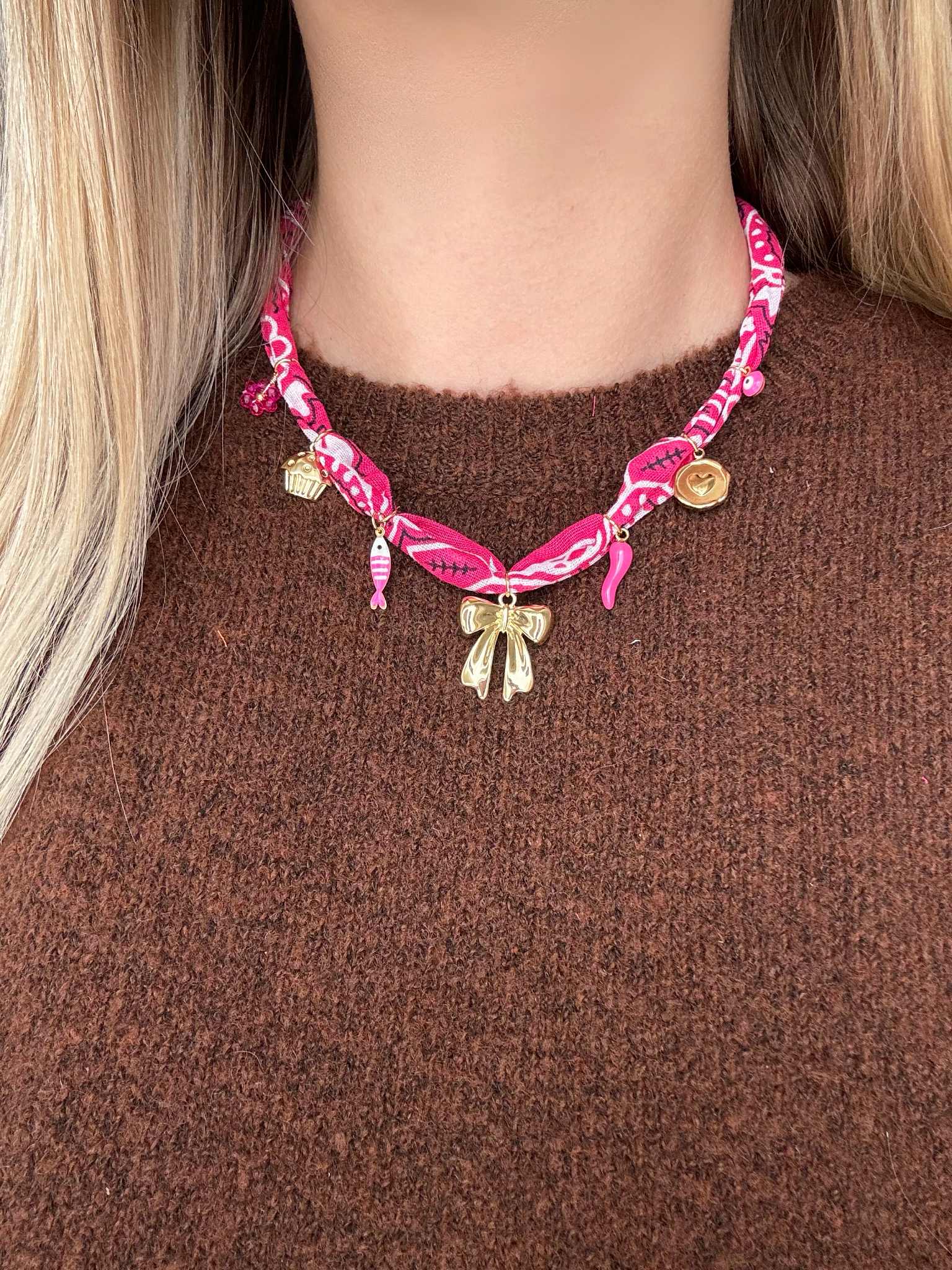 Collier Bandana Charms «THAÏS»