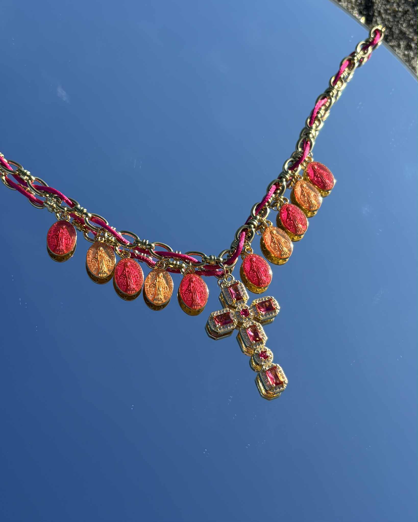 Collier Charms «Ave Rosa»