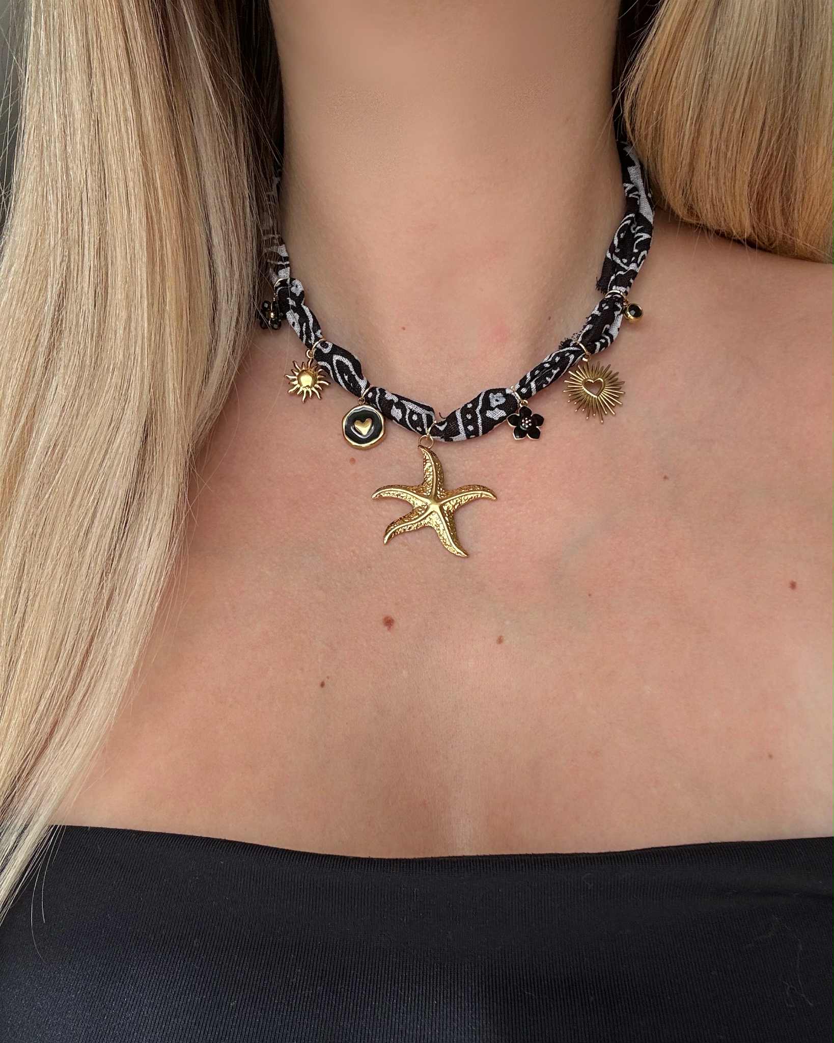 Collier Bandana Charms «DELIA»