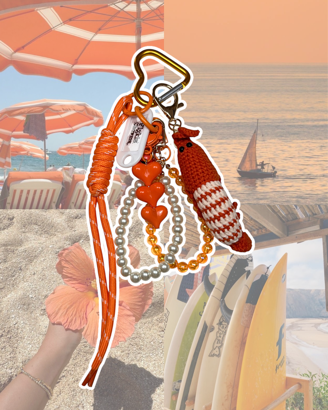 Porte-Clé Grigri Orange